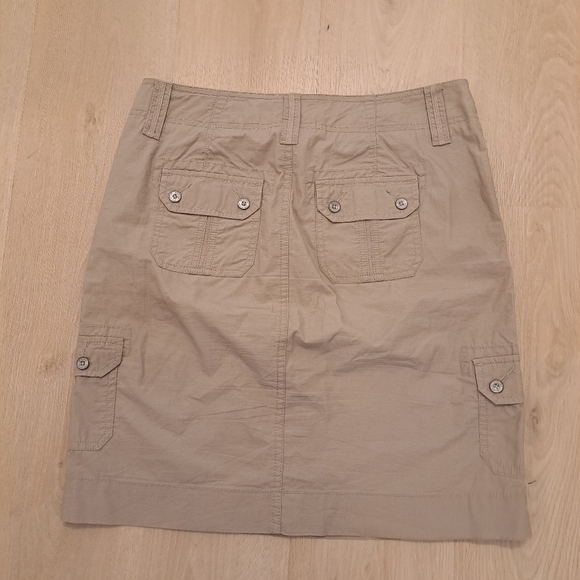 Sonoma Tan Cargo Utility Streetwear Grunge Gorpcore Y2K Knee Length Skirt Sz 12 - Picture 2 of 7